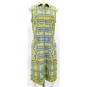 J. McLaughlin Sleeveless Dress Stretch Activewear Resort Pockets Collar Stretch